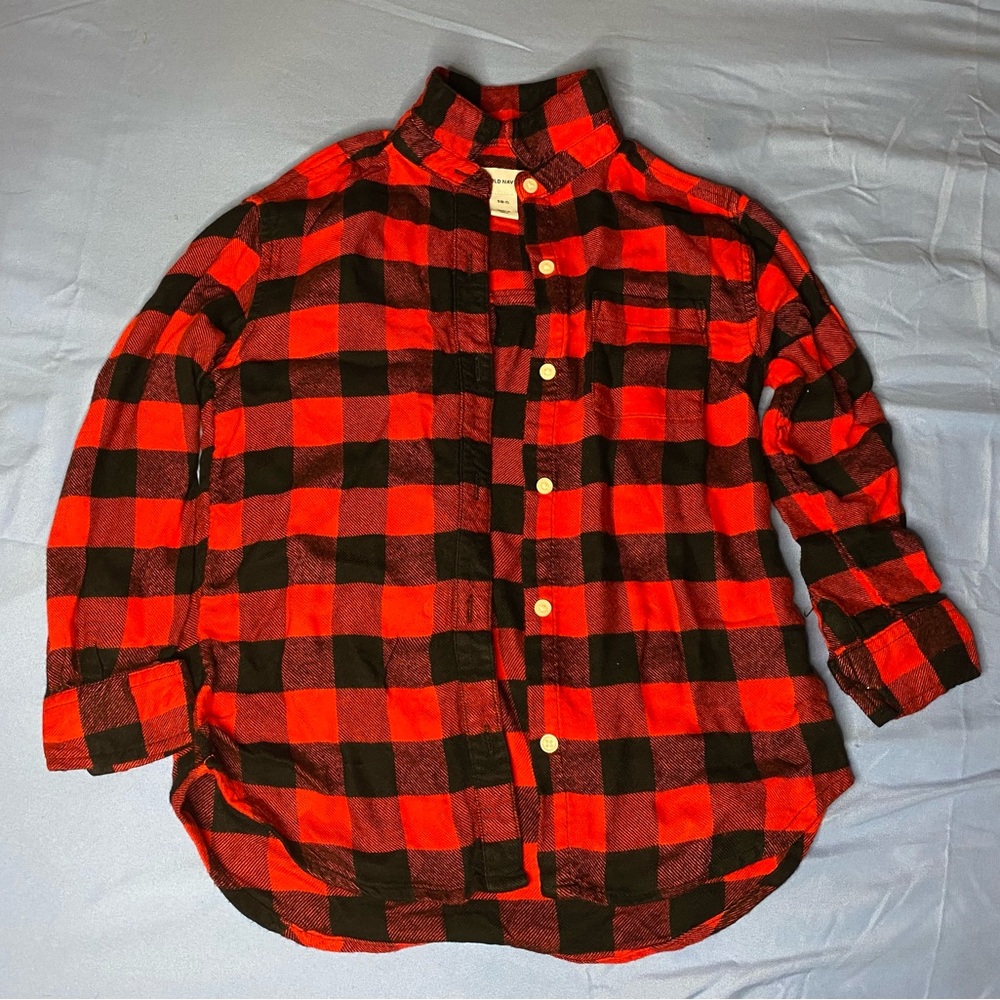Girl Button Down. Size Small (6-7). Old Navy